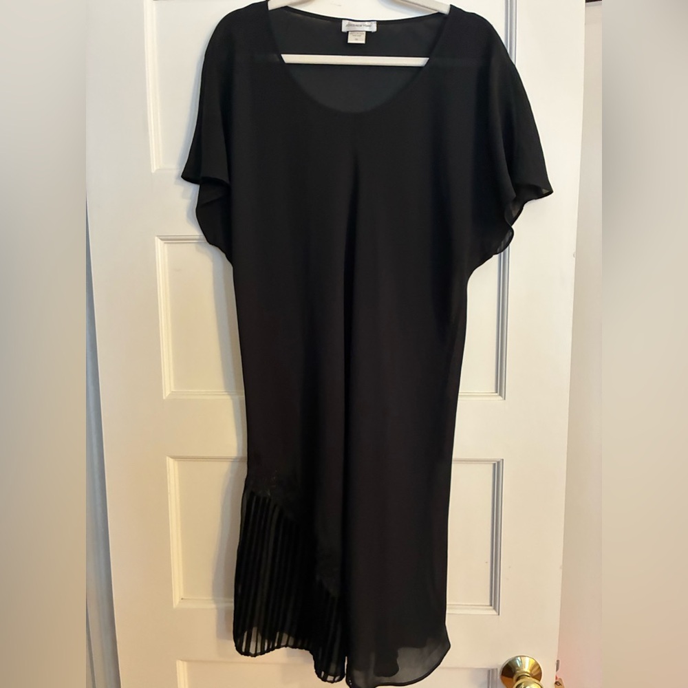 Jones New York Classic Black Midi Dress